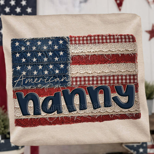 WS Completed American Flag Nanny Top