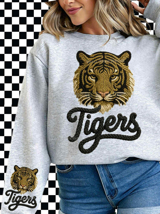 DTF Print - Faux Yarn T!gers