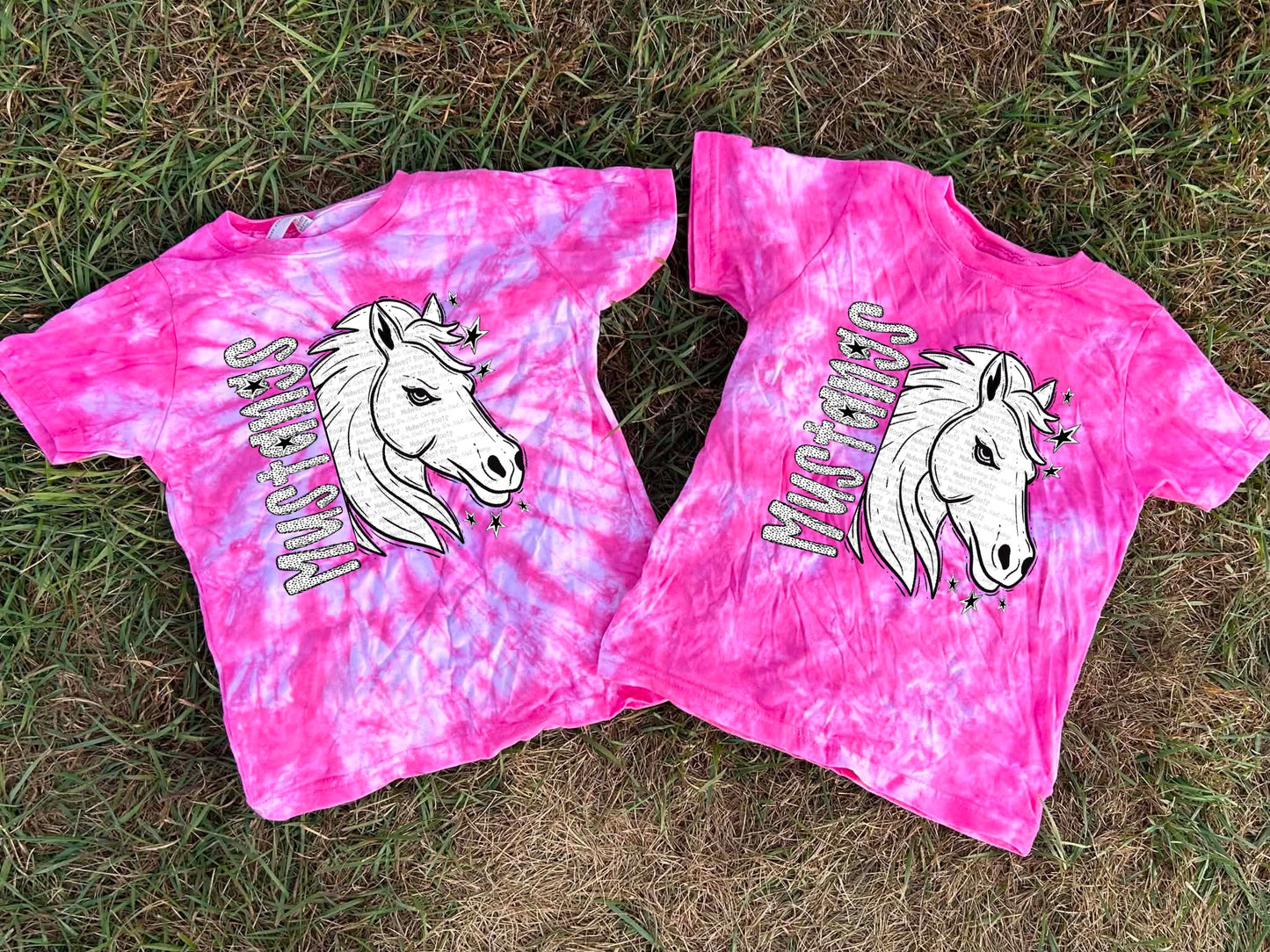 Pink Out Dyed BW Dotties Team Top