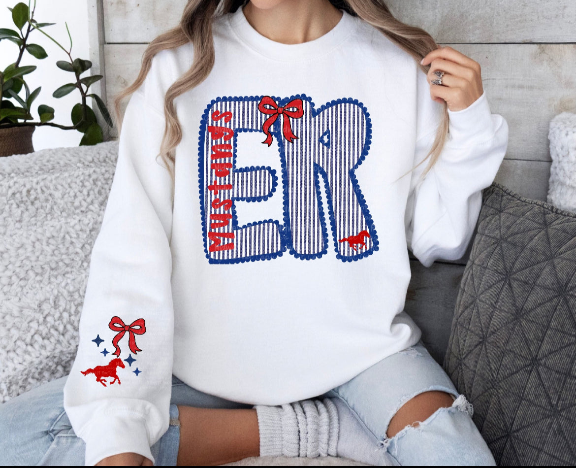 DTF Print - Seersucker Mustangs