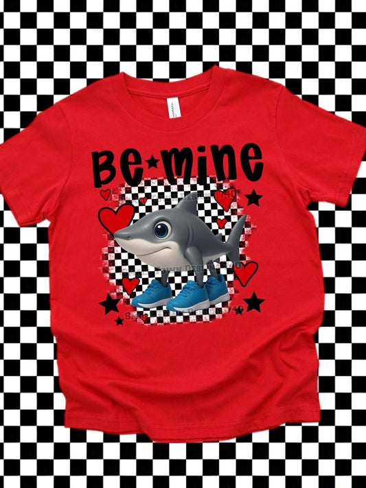 DTF Print - Be Mine Shark Shoes