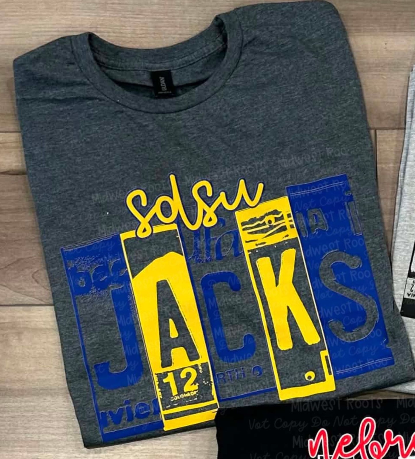 RTS L $D$U J@cks License Plate Tshirt