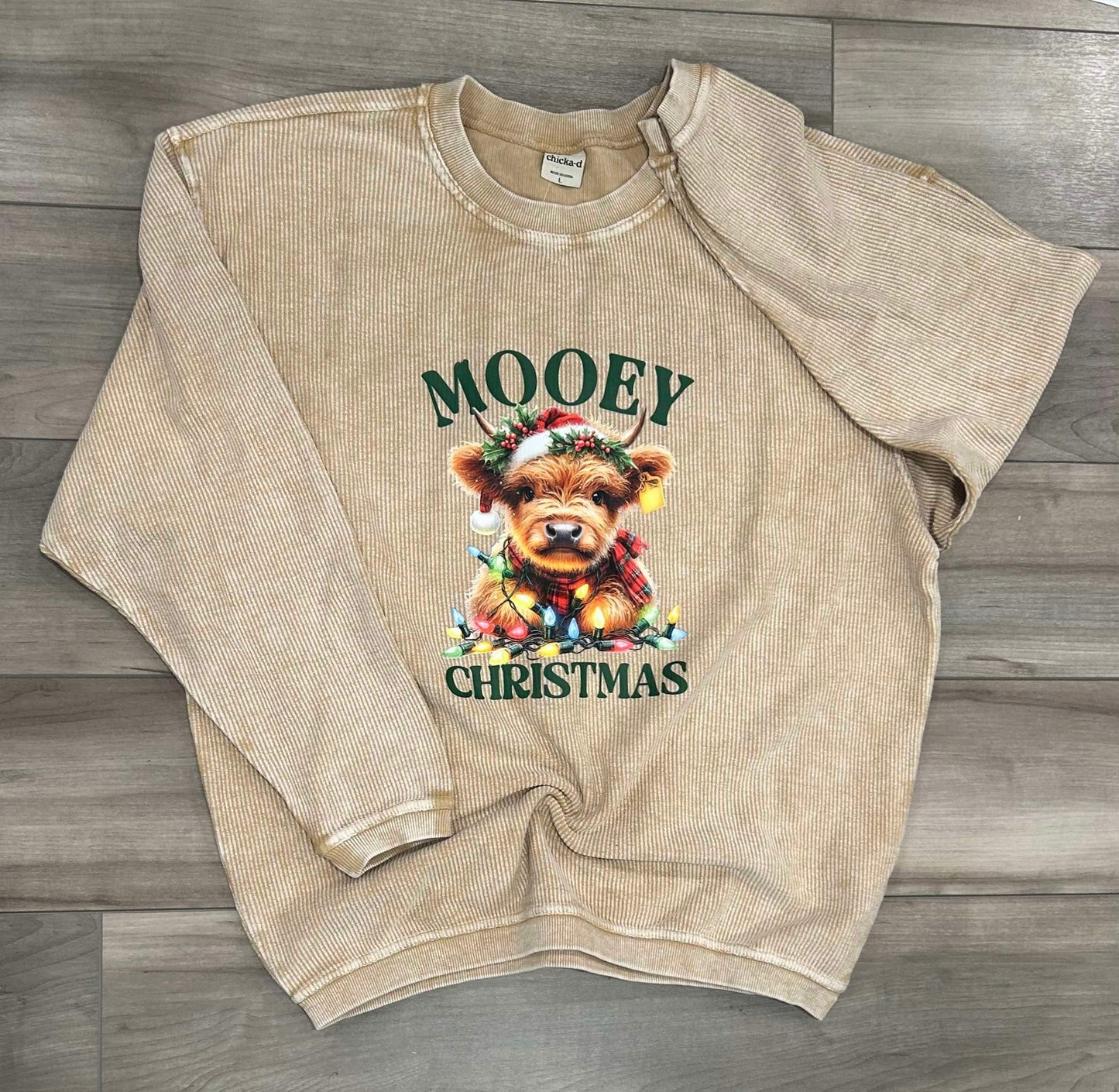 Mooey Christmas Corduroy Sweater