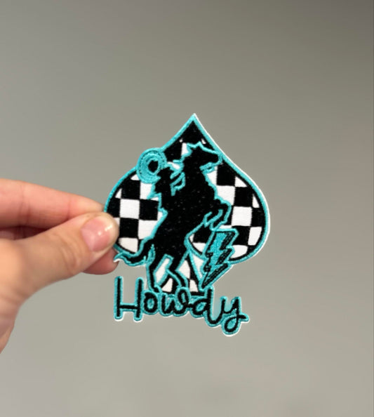 Howdy Spade Hat Patch