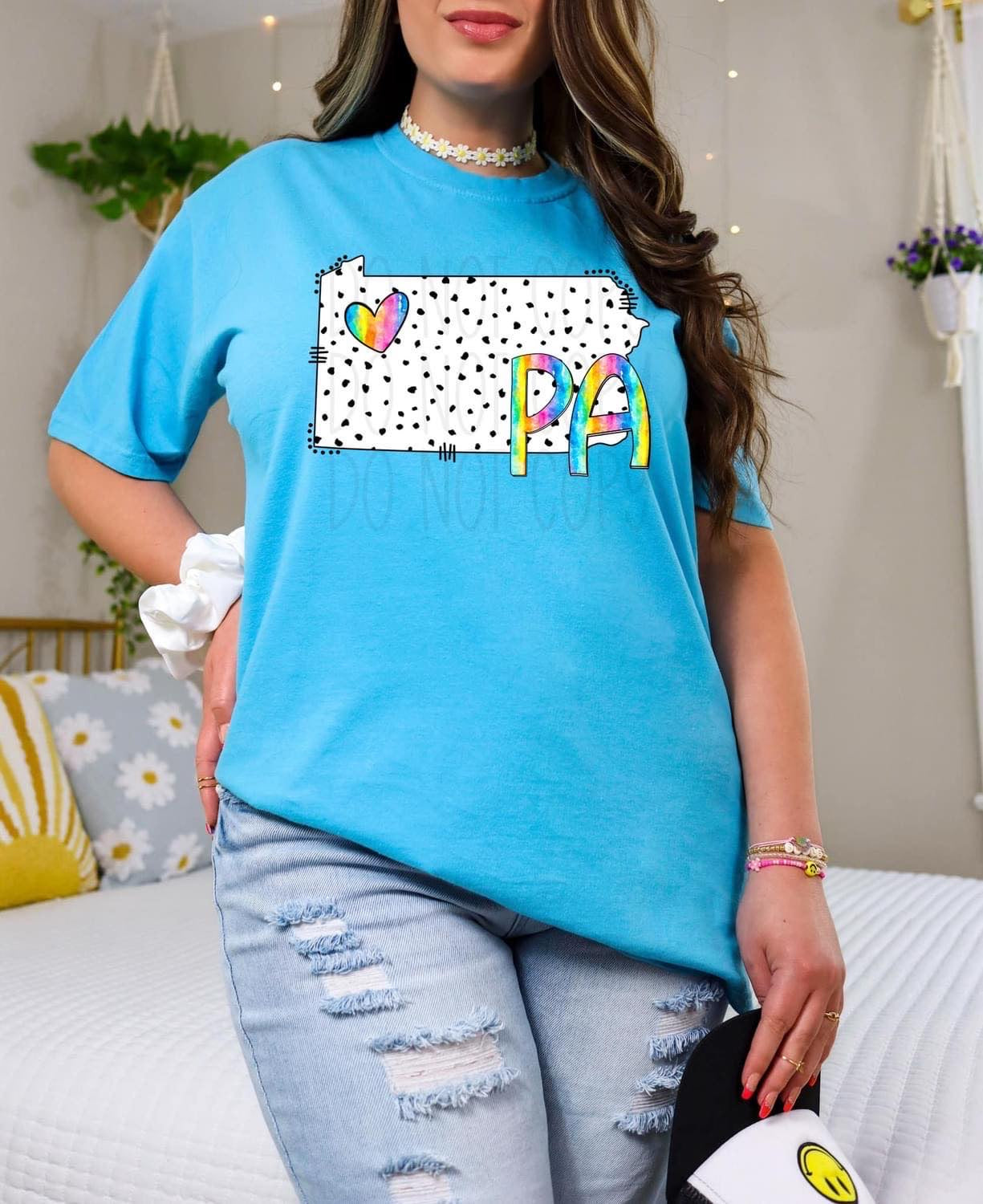 Dot & Rainbow State Tees Top