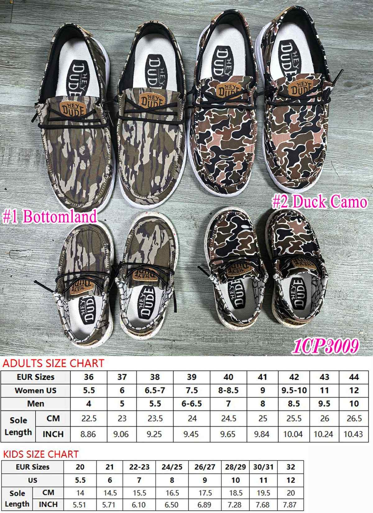 Pre Order Adult Camo Shoes