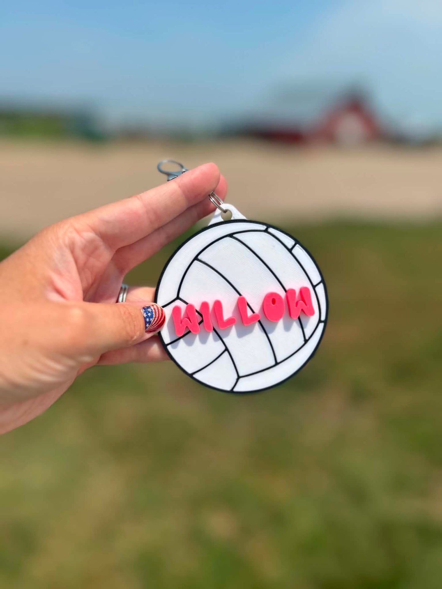 3D Printed Volleyball Bag Tag