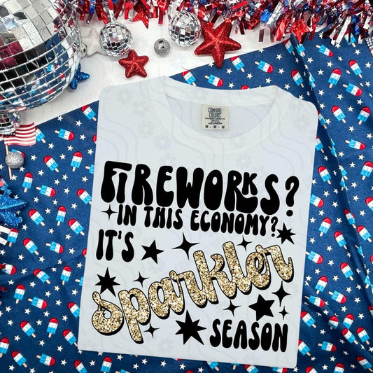 WS Completed Top Faux Glitter Fireworks in this Economy