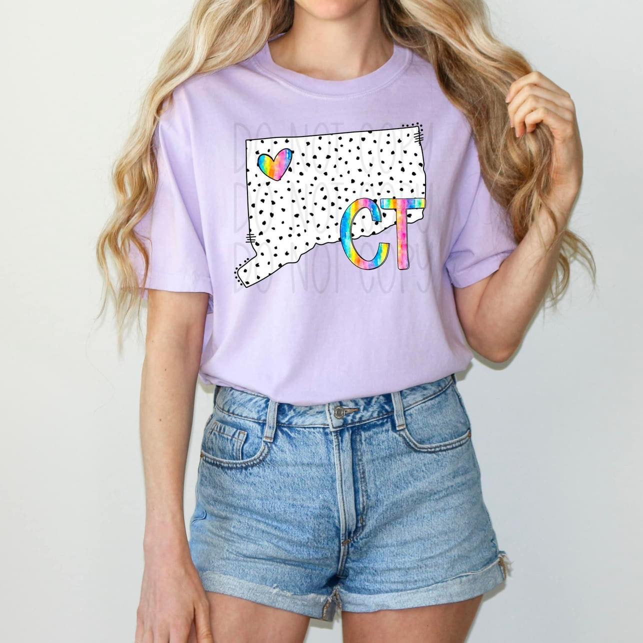 Dot & Rainbow State Tees Top