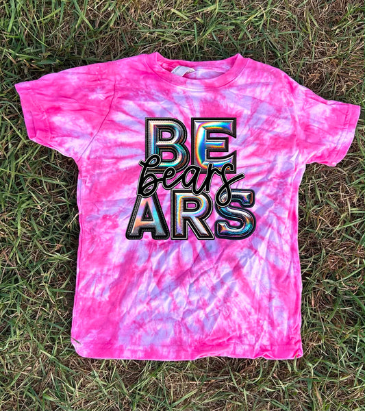Pink Out Dyed Holographic Team Top