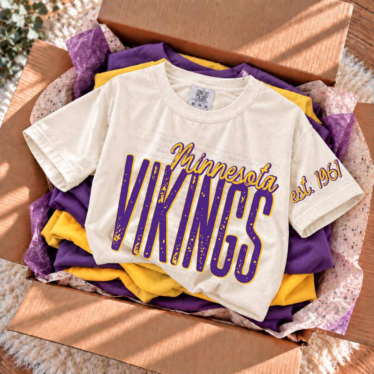 Distressed MN V!k!ng$ Top