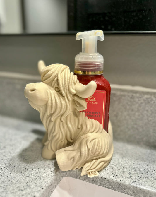 Rts Tan Highland Cow Soap Holder