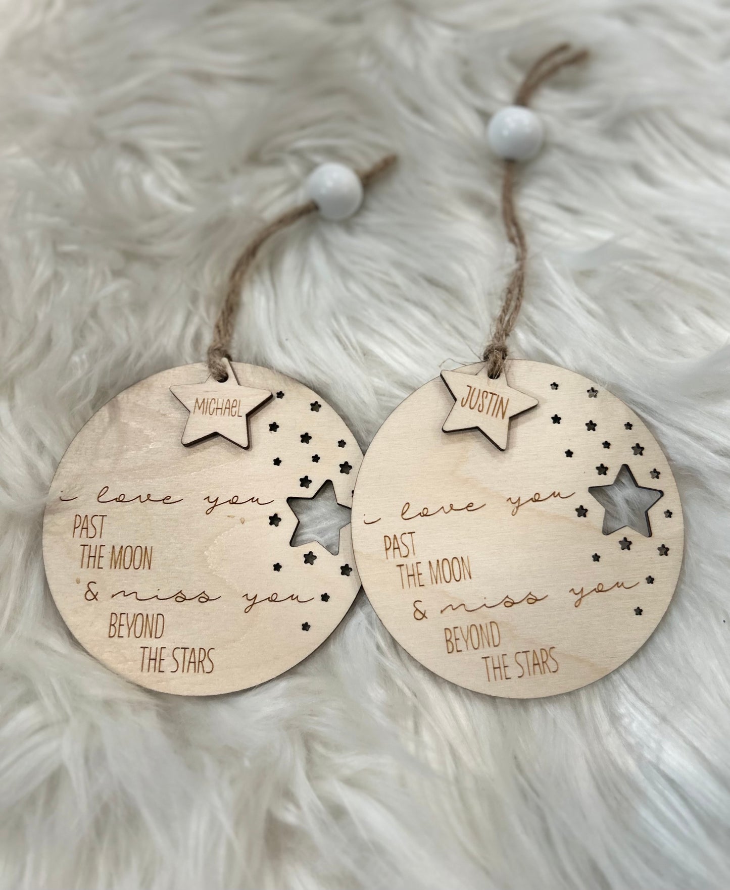 I Love you & Miss You Beyond the Stars Ornament