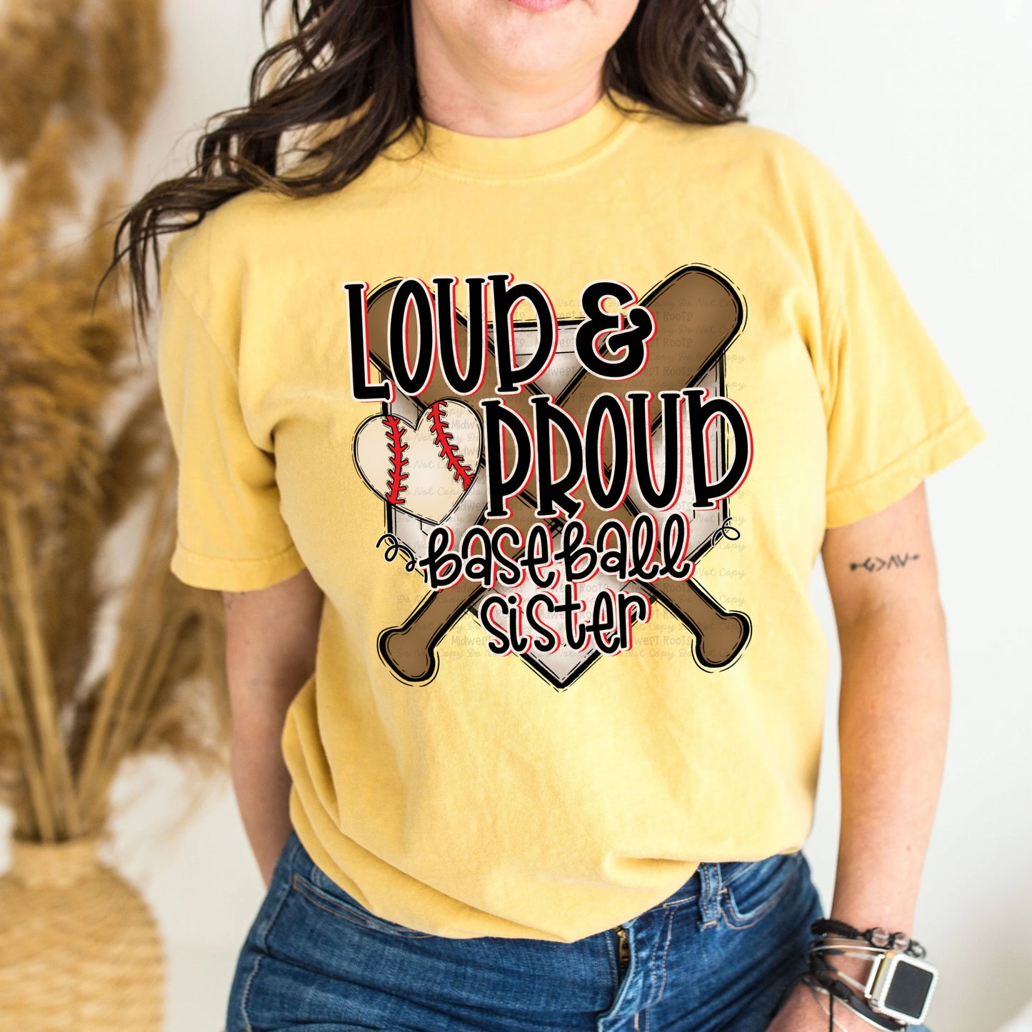 DTF Print - Loud & Proud Baseball Sister