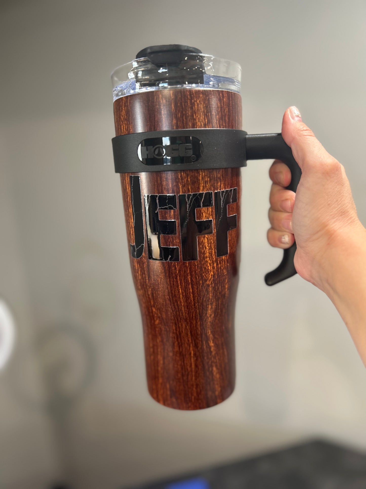 Custom 40oz Wood Grain Tumbler