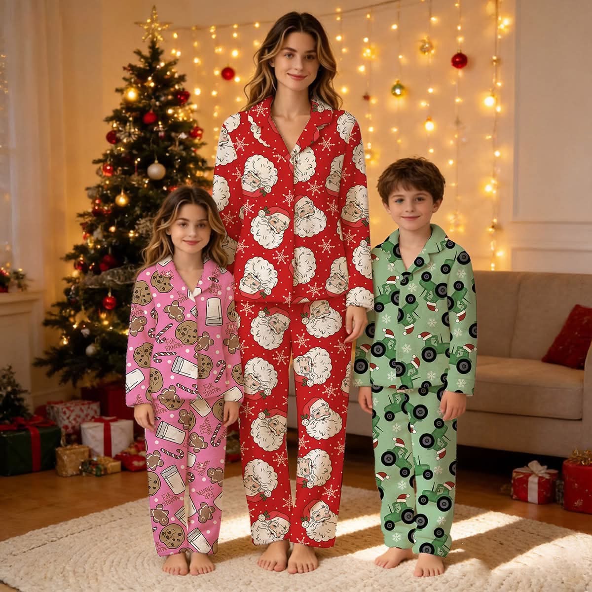 Pre Order Kids Christmas Fleece Pajamas