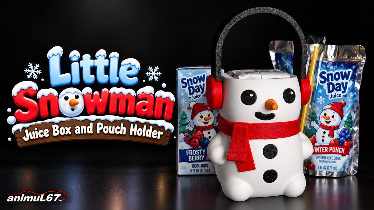 3D Printed Christmas Juice Box Holders