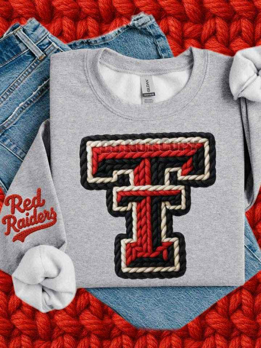 WS Completed Top Faux Yarn Red R@iders