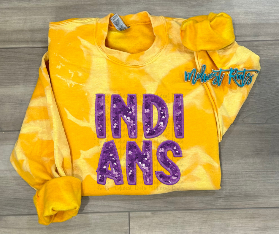 Custom Team Mascot Tie Dye Sweatshirt