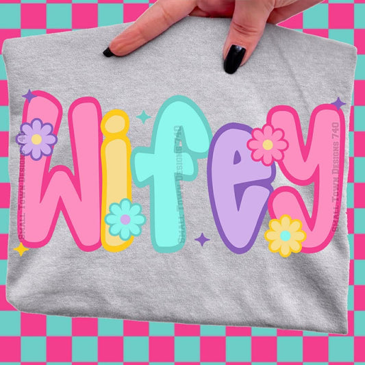 Bright Floral Wifey Top