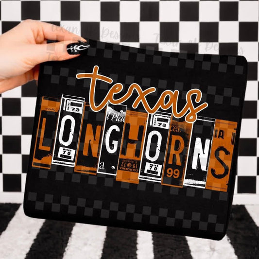 WS Completed Top License Plate TX L0ngh0rns