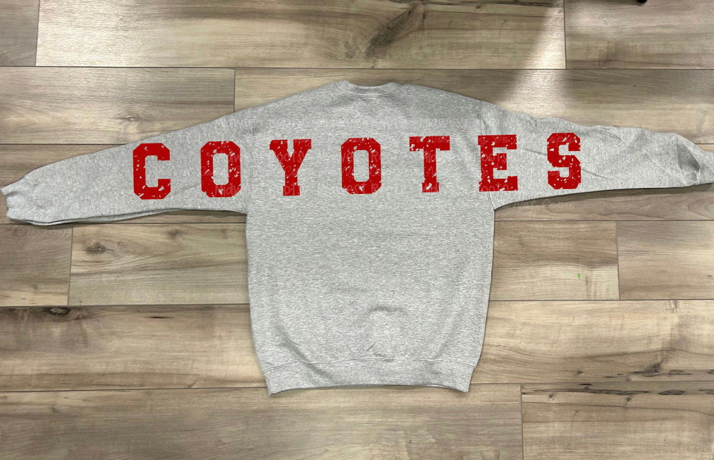 C0yotes Oversized Arm Print Top