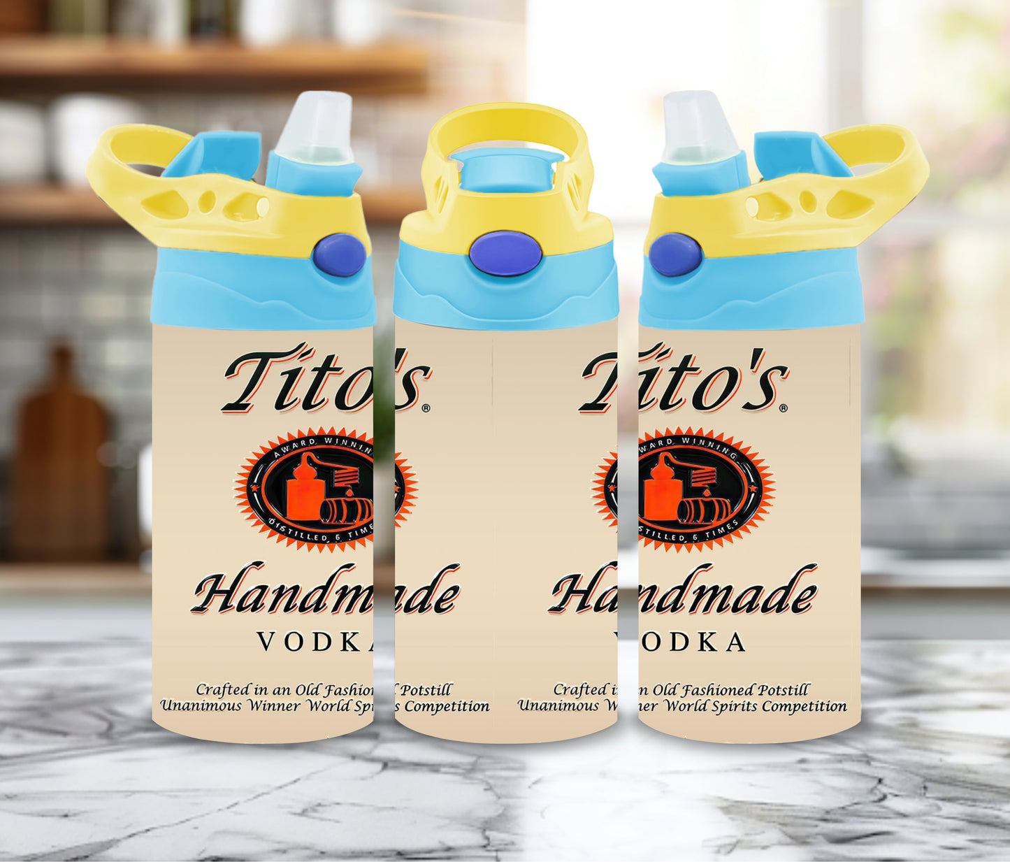Alcoholic Beverage Kids Sippy or Waterbottle