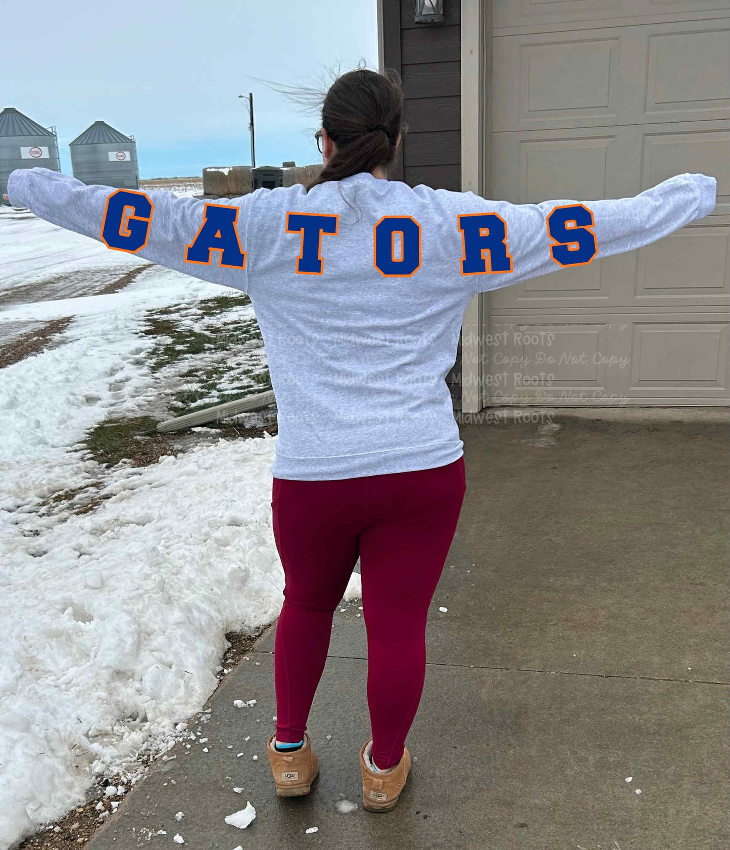 G@tors Oversized Arm Print Top