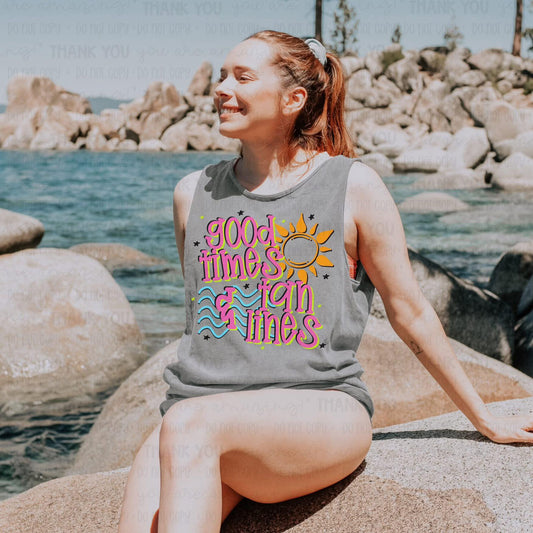 DTF Print - Good Times and Tan Lines