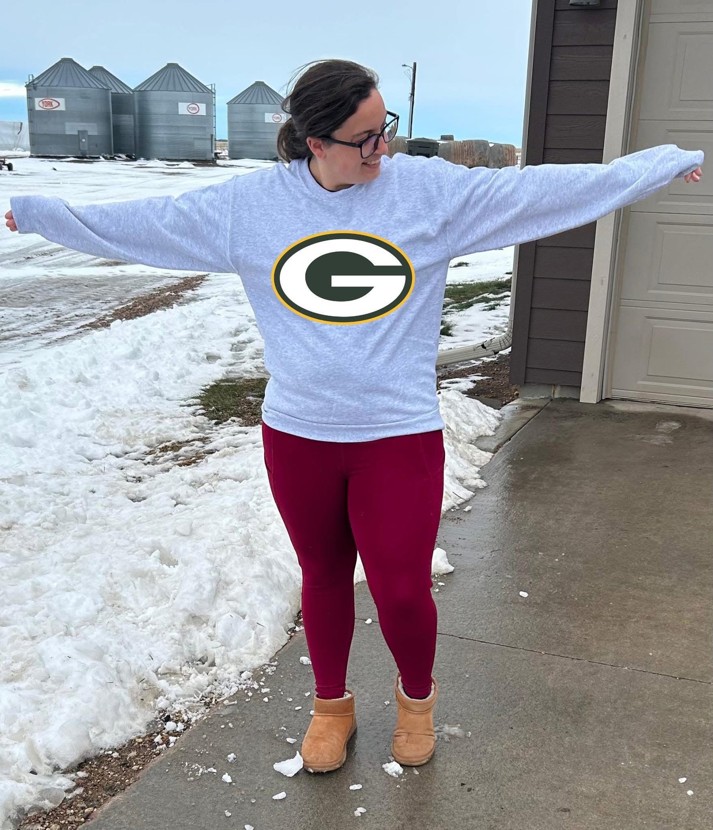 P@ckers Oversized Arm Print Top