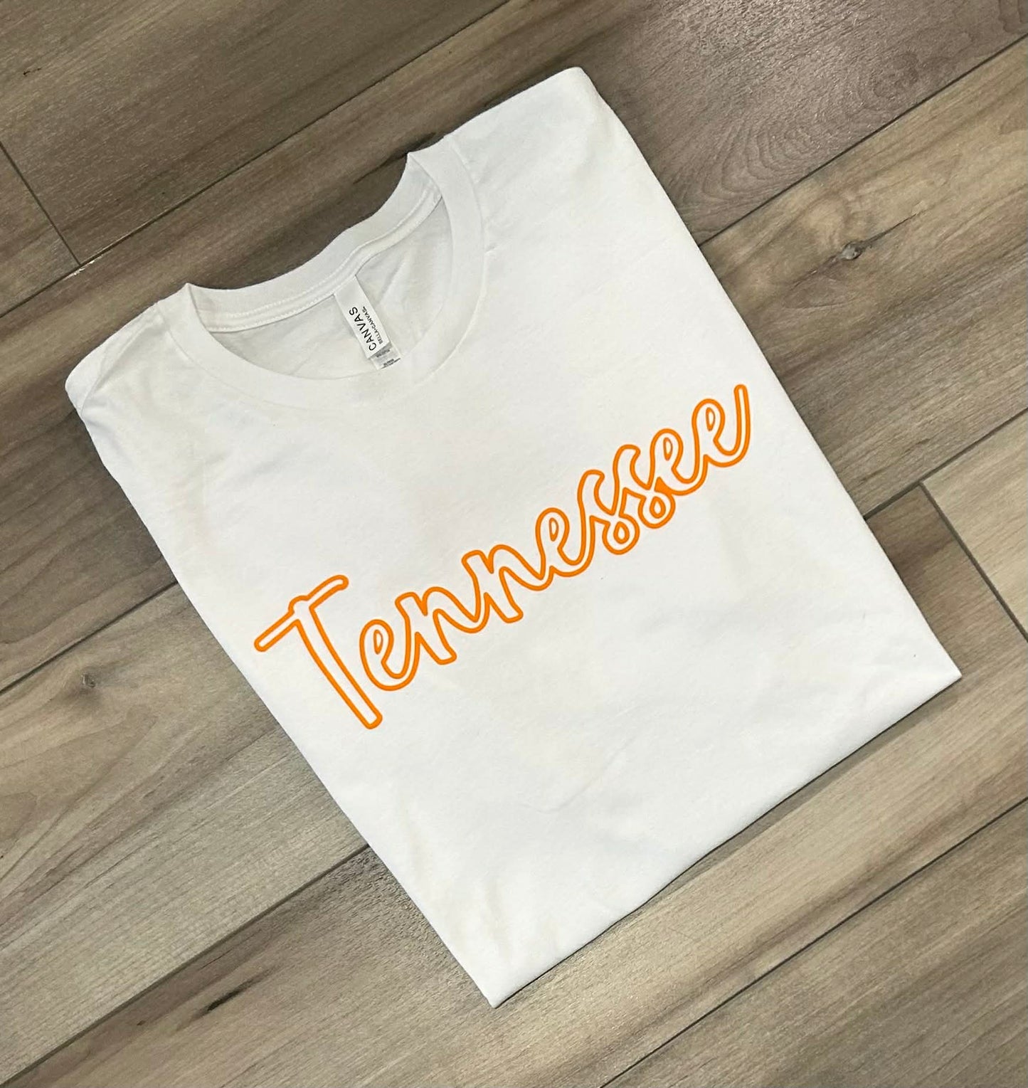 Custom Name Outline Puff Printed Top