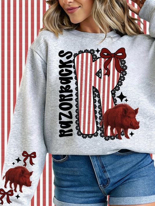 DTF Print -Seersucker Razorbacks