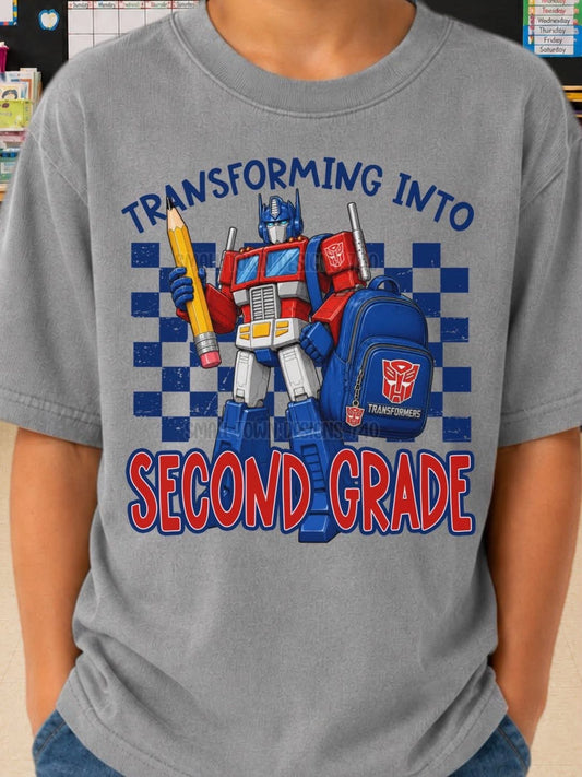 Transforming into Second Grade Kids Top