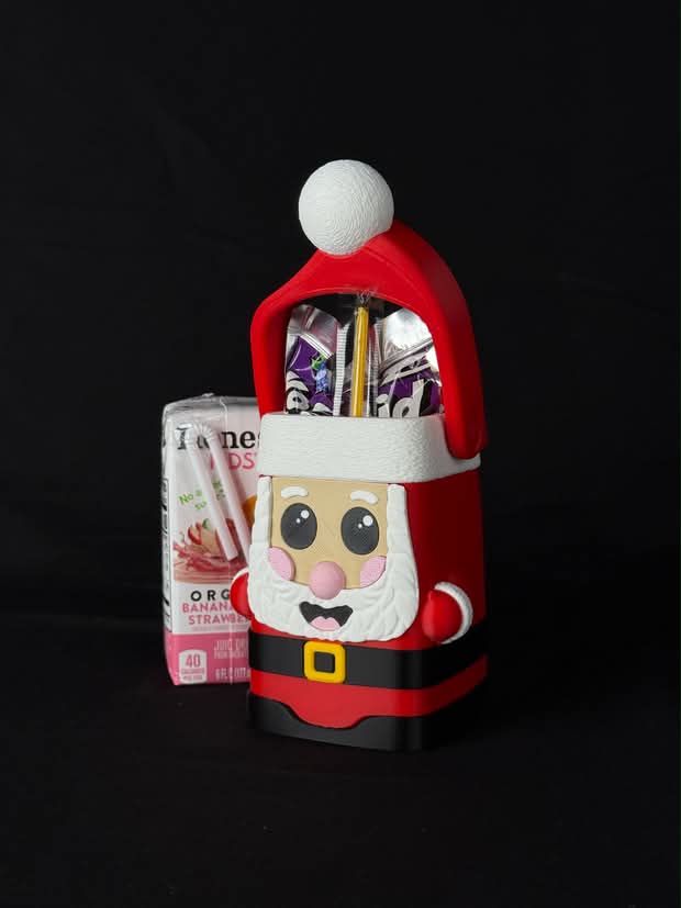 3D Printed Christmas Juice Box Holders