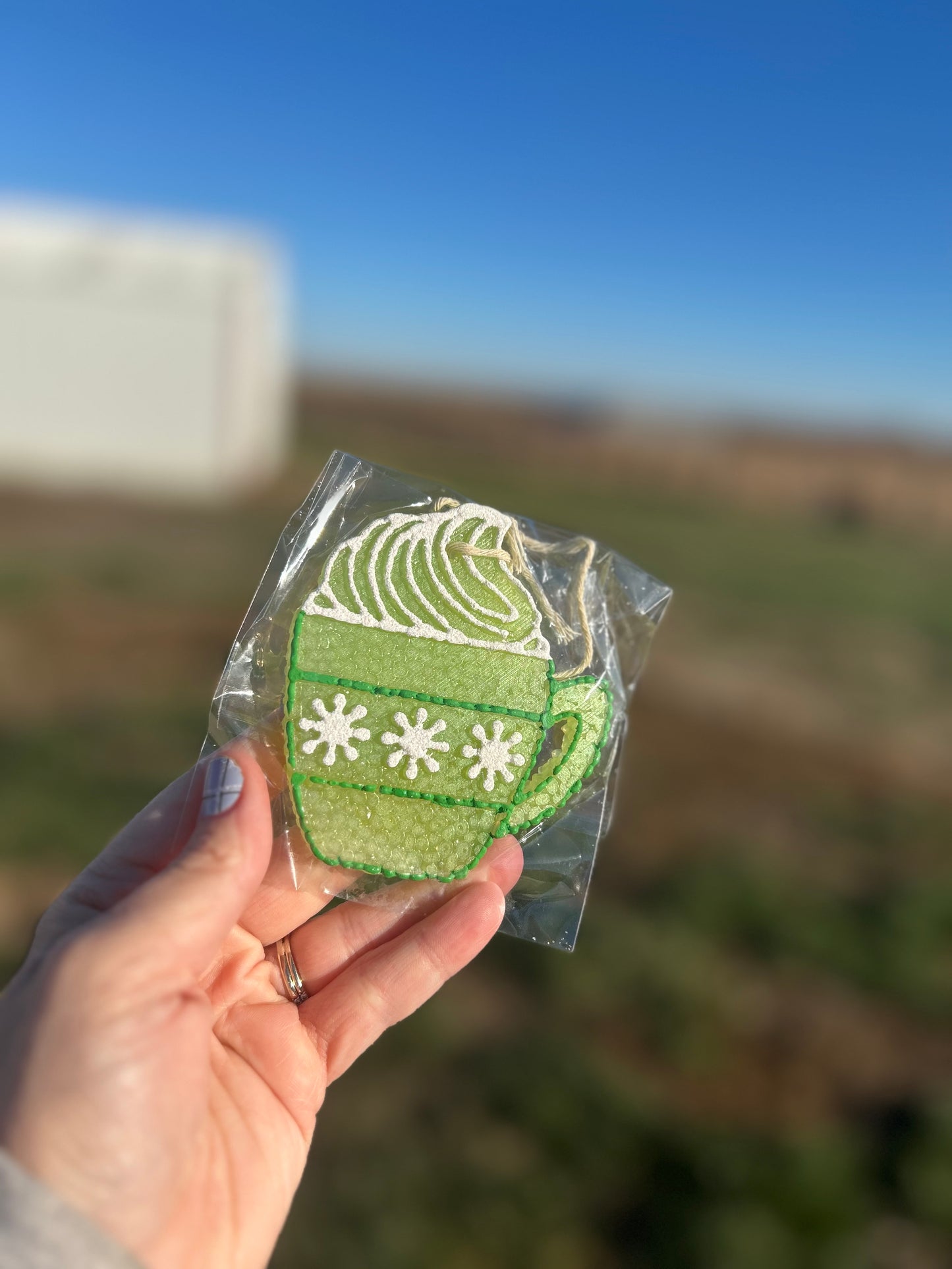 Green Mug Freshie in Sweet Grace Scent