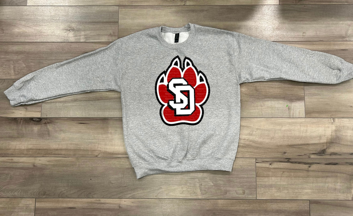 C0yotes Oversized Arm Print Top