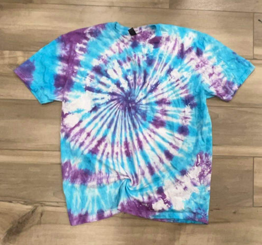 Blank Tie Dye Top in Swirly Candy