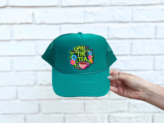 WS Completed Spill The Tea Foam Trucker Hat
