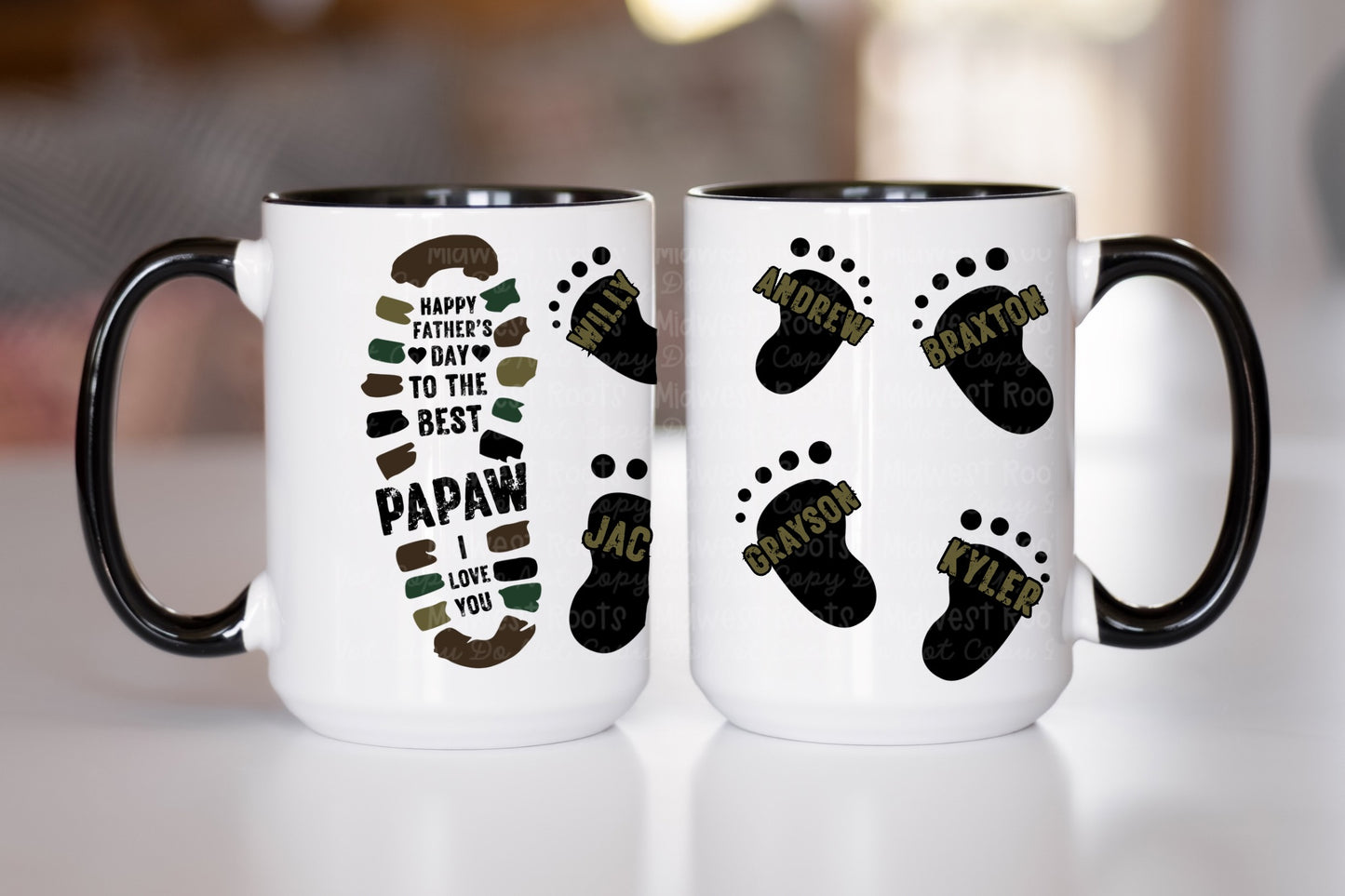 Best “Name” Footprint Mug