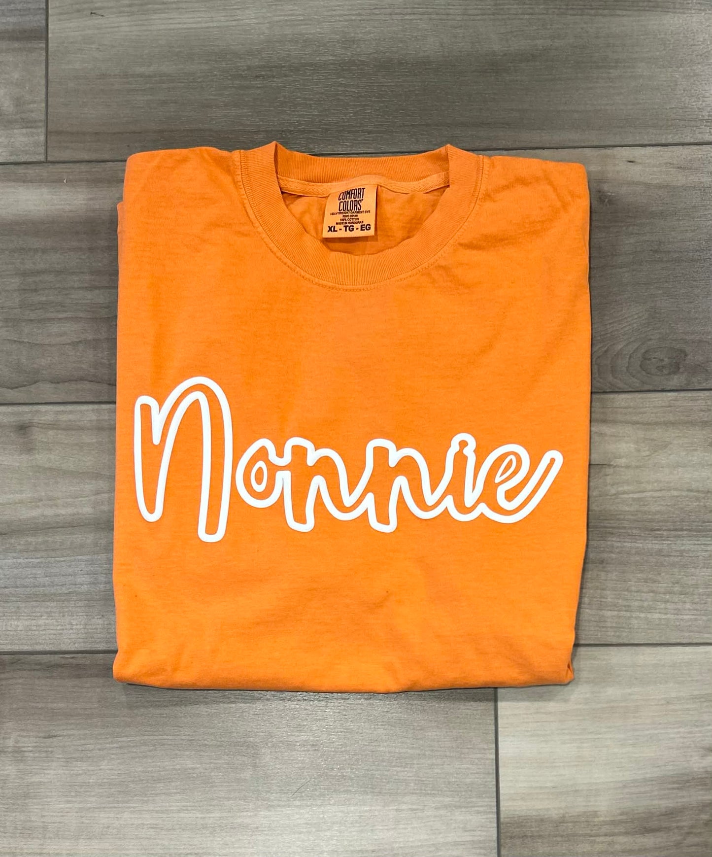 Custom Name Outline Puff Printed Top