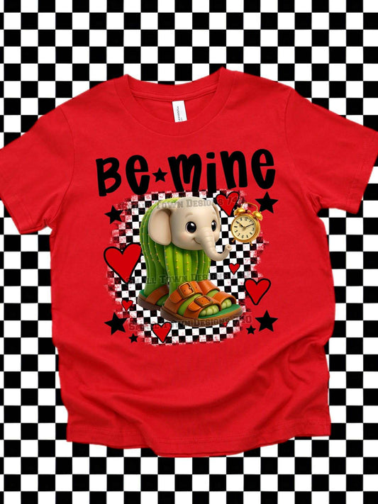 DTF Print - Be Mine Elephant Cactus