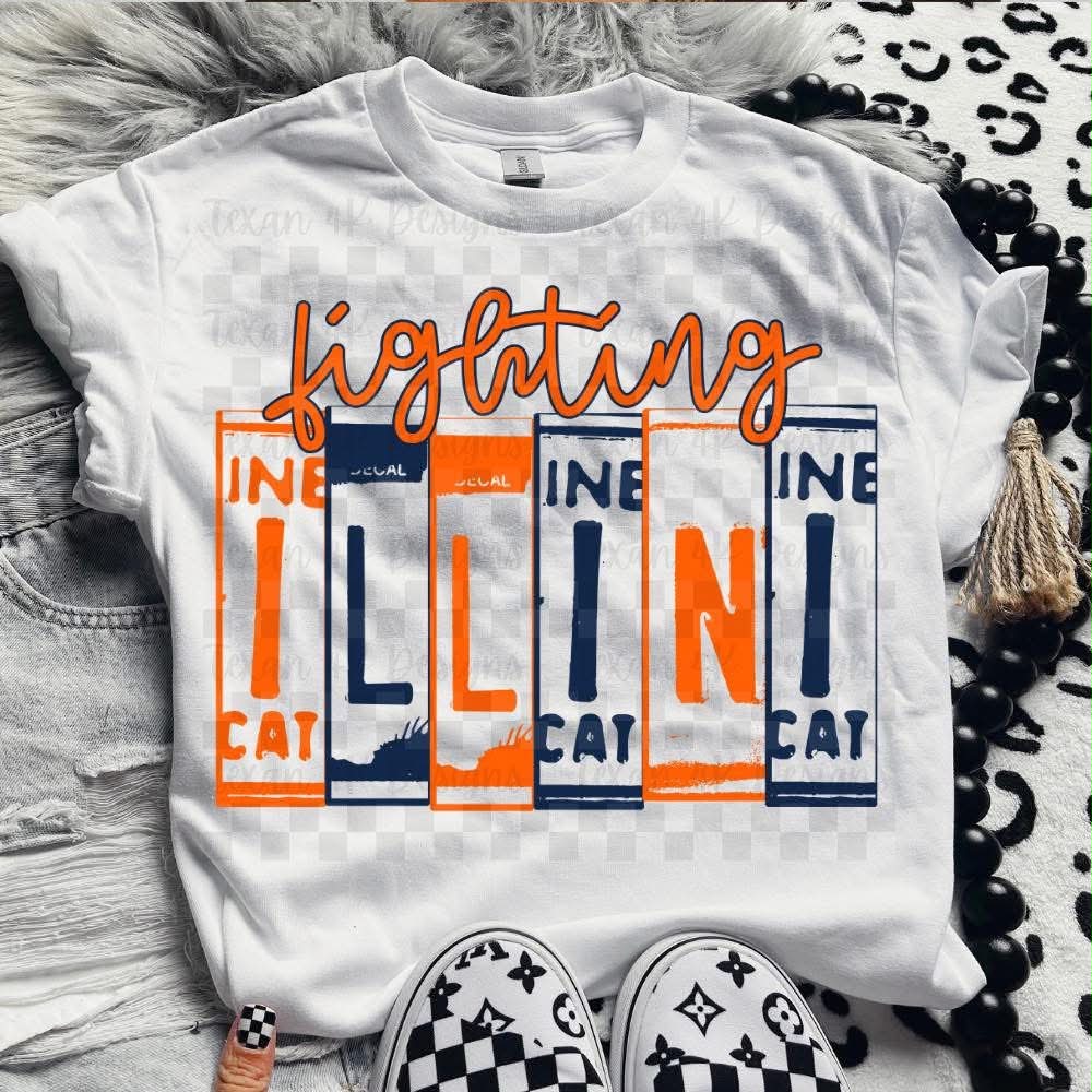 Fighting !ll!ni! License Plate Top