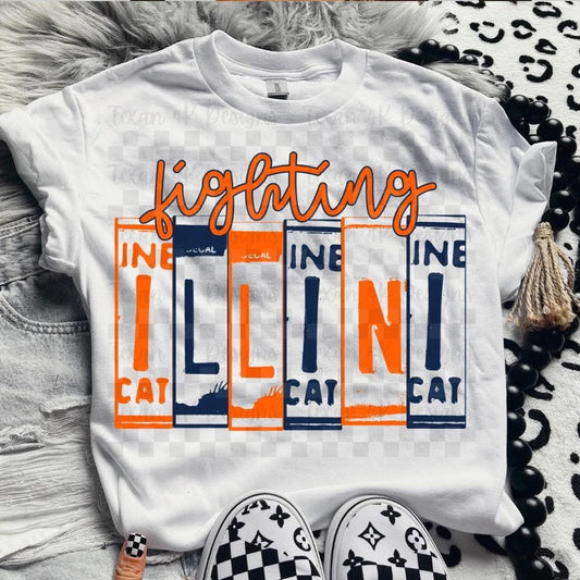Fighting !ll!ni! License Plate Top