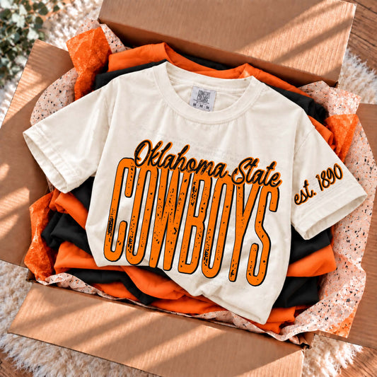 Distressed OK c0wb0y$ Top