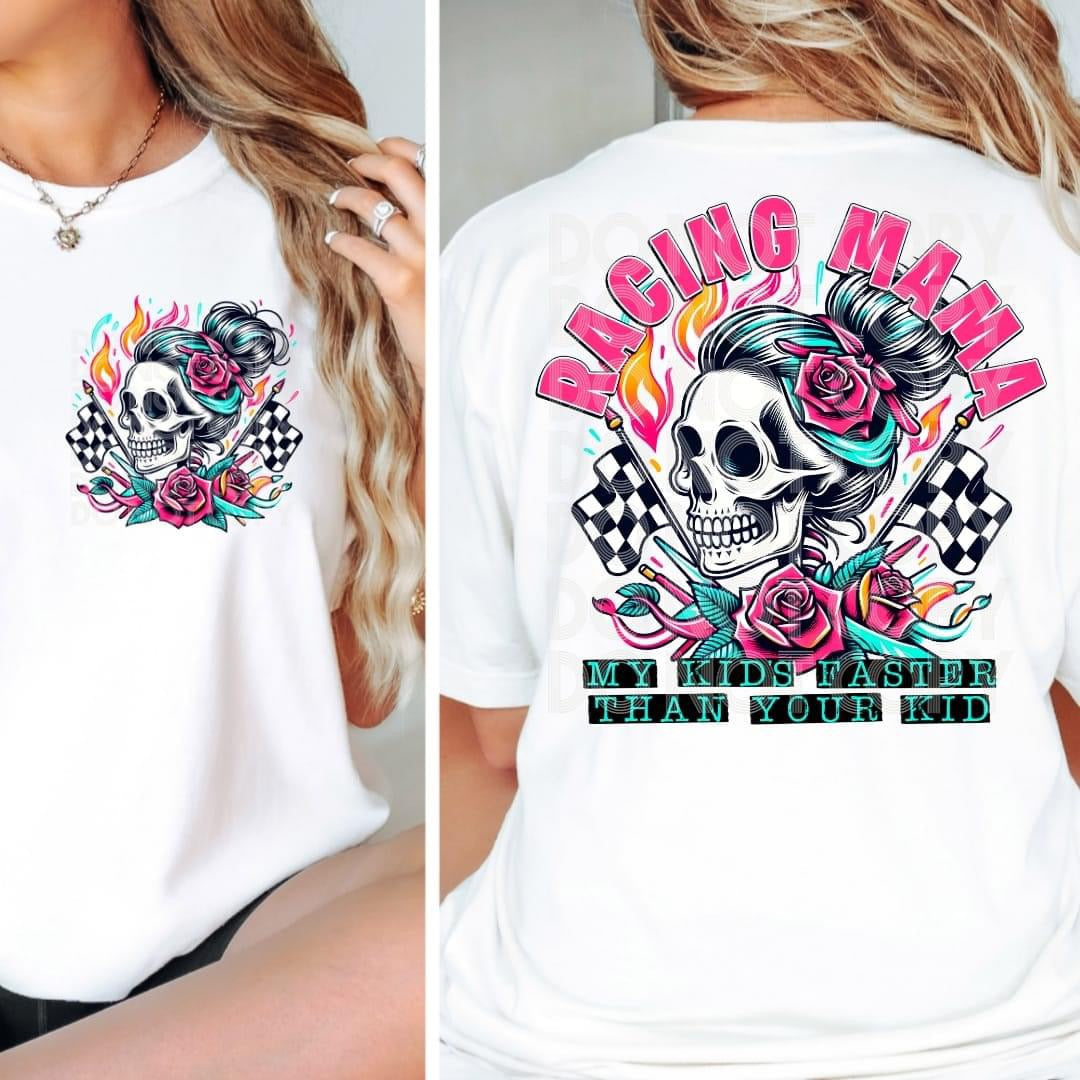 DTF Print - Racing Mama