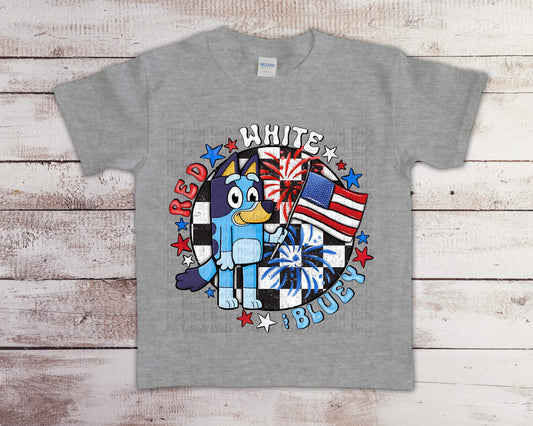 WS Completed Kids Red White and Dog Top