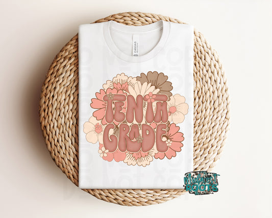Kids Top Floral Tenth Grade