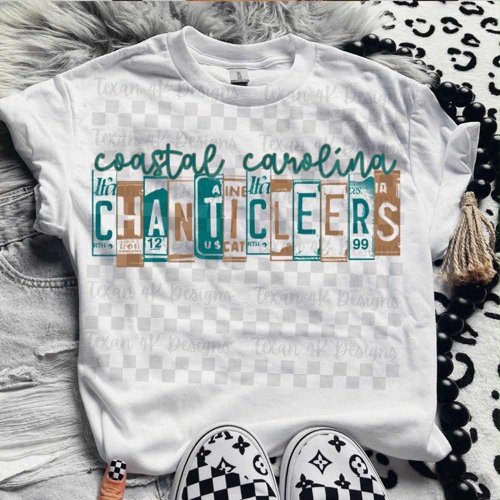 Coastal Carolina Ch@ntleer$ License Plate Top