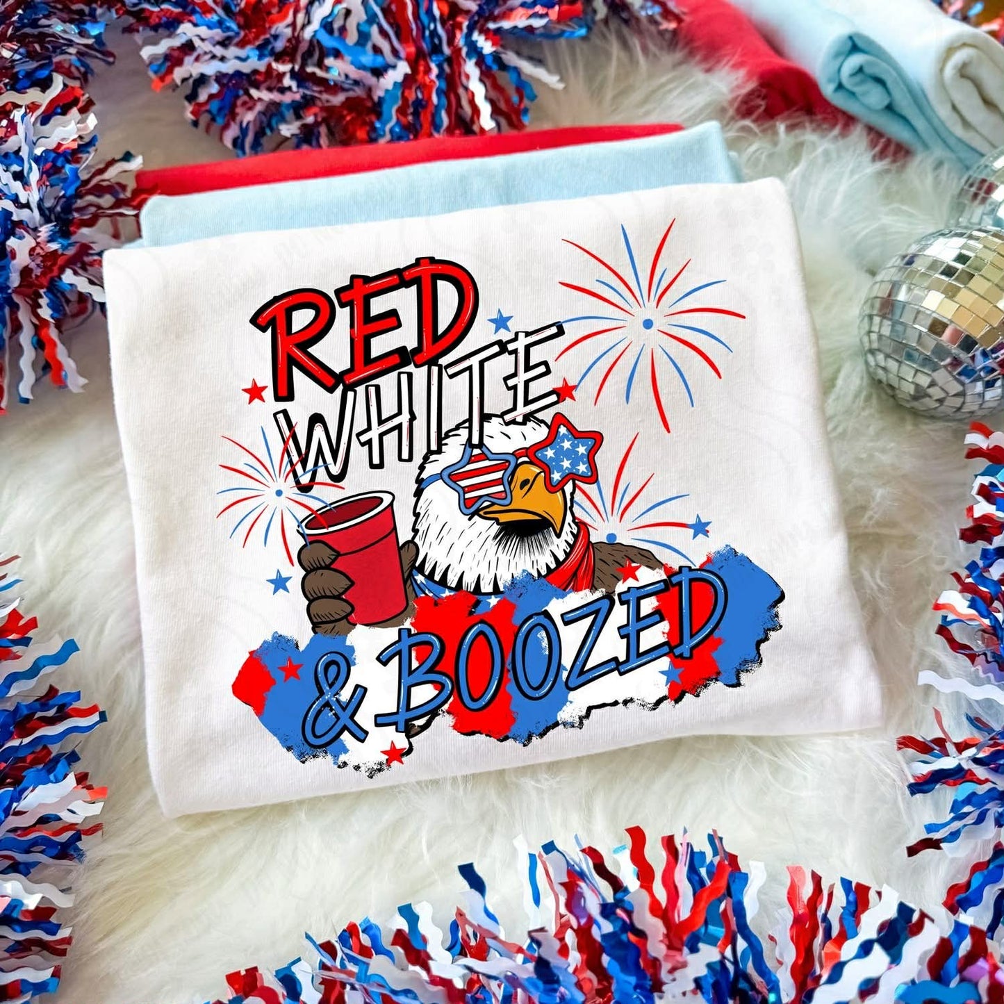 Red White and Boozed Top
