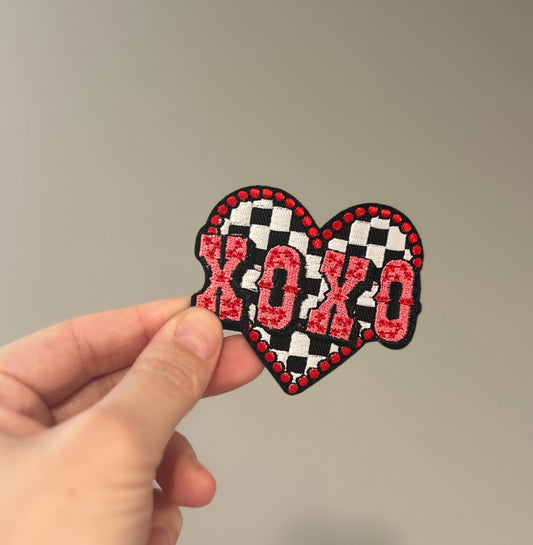 XOXO checkered Hat Patch